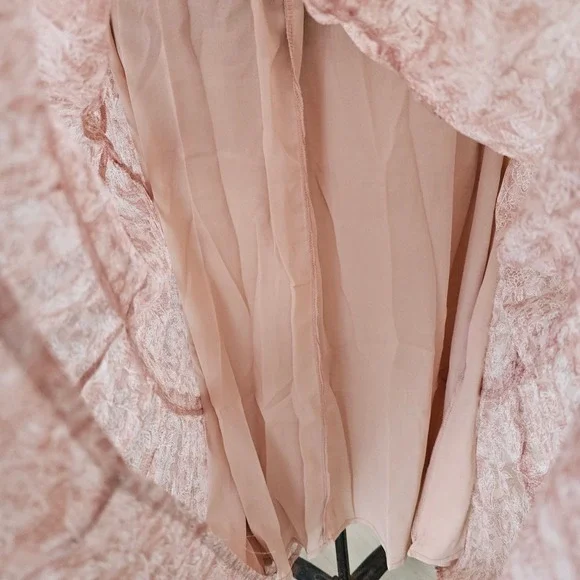 Anthropologie Dress Forum Dusty Rose Floral Tiered Boho Maxi Dress Large NWT - Picture 10 of 16